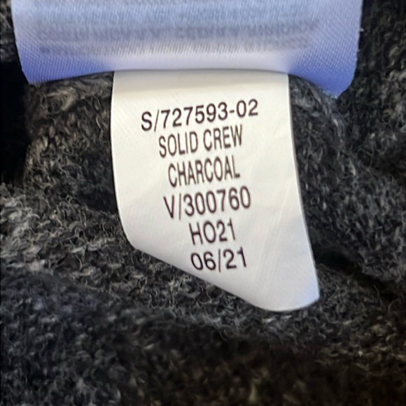 Gap Boys Crew Neck Sweater Dark Grey/Charcoal XS (Size 4-5) - Picture 7 of 7